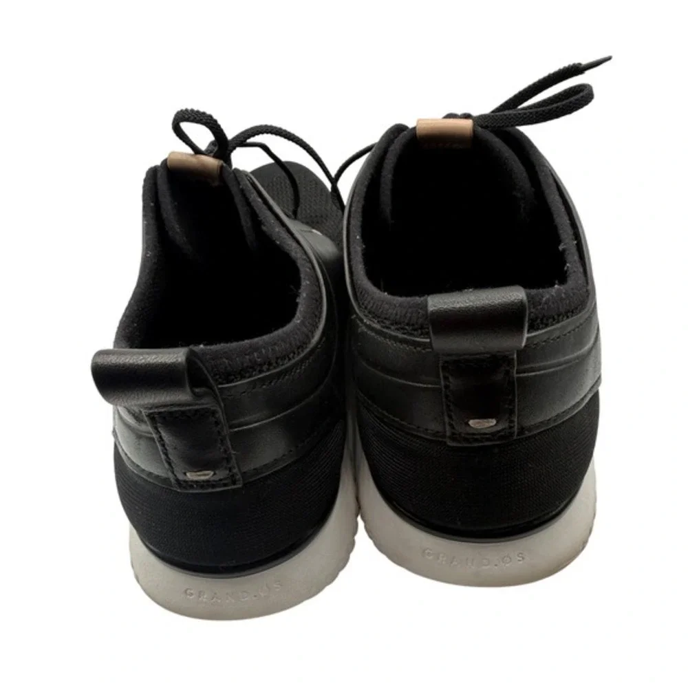 Cole Haan Men 10.5 Black Grand Motion Knit Leather Oxford‎ Grand OS Tennis Shoes